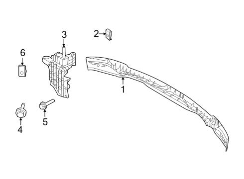 2023 Ford F-150 Lightning Bumper & Components - Front Diagram 4