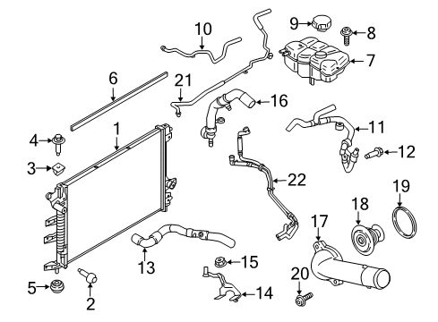 1985 Mercury Lynx Hose - Water Diagram for HS7Z-8063-B