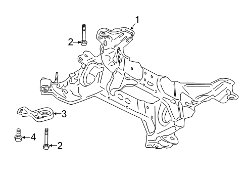 2020 Lincoln Continental Suspension Mounting - Rear Diagram 2