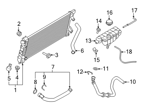 2020 Ford F-150 Radiator & Components Diagram 3