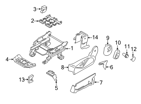 2021 Ford Transit Connect Tracks & Components Diagram 3