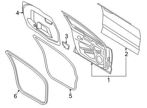 2020 Ford Fusion Front Door Diagram