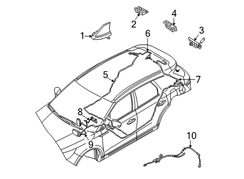 2023 Lincoln Corsair CABLE ASY - EXTENSION Diagram for LX6Z-18812-S