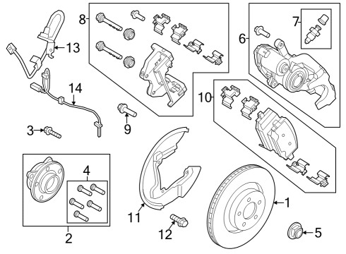 2024 Ford Mustang HOSE ASY - BRAKE Diagram for PR3Z-2282-C