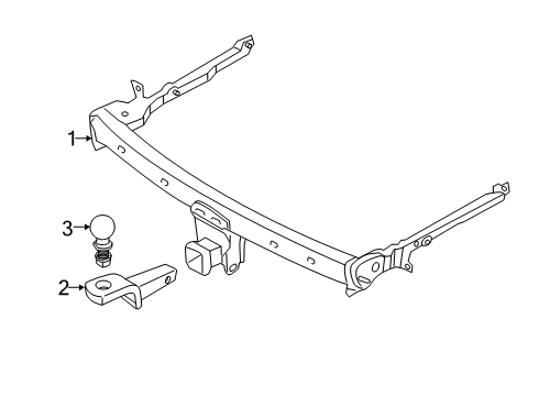 2021 Lincoln Corsair Trailer Hitch Components Diagram