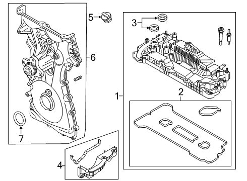 2021 Lincoln Corsair Valve & Timing Covers Diagram 2