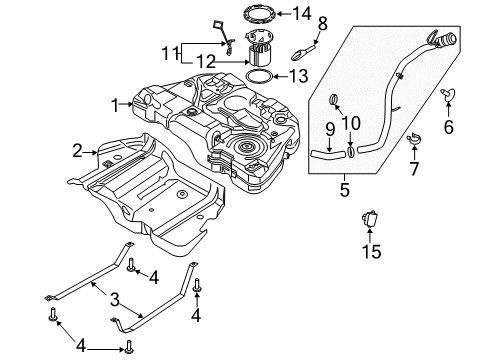 2020 Lincoln MKZ Fuel System Components Diagram 3