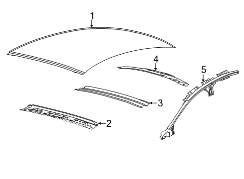 2020 Lincoln MKZ Roof & Components Diagram 3