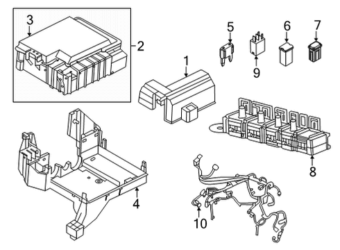 2021 Ford F-150 COVER - FUSE PANEL Diagram for ML3Z-14A003-A