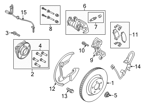 2022 Ford Mustang Brake Components Diagram 5