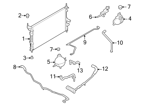 2022 Ford E-Transit HOSE Diagram for NK4Z-8B081-A