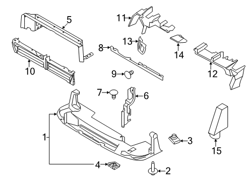 2022 Ford Transit DEFLECTOR - AIR Diagram for LK4Z-8310-B