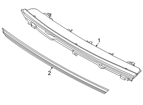 2023 Lincoln Corsair Reflector Diagram