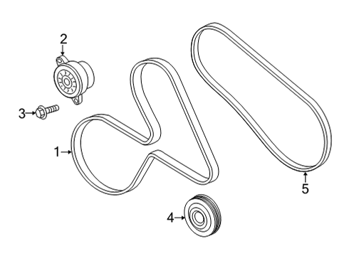 2023 Ford F-150 Belts & Pulleys Diagram 3