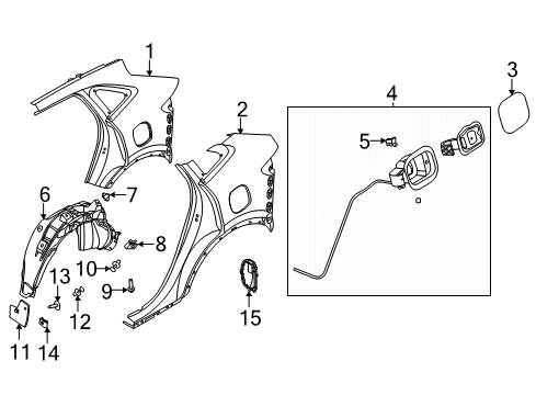 2021 Ford Escape Fuel Door Diagram 2