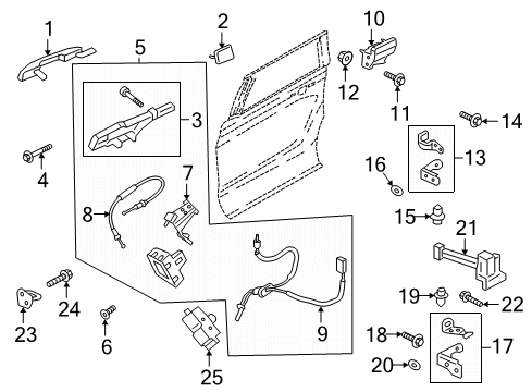 2023 Ford Expedition Rear Door Diagram 3