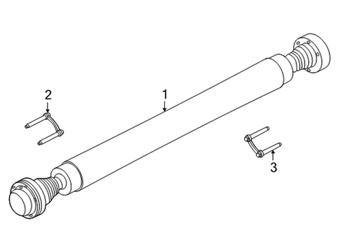 2022 Ford Mustang Drive Shaft - Rear Diagram 4