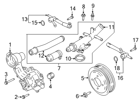 2020 Lincoln MKZ Water Pump Diagram 3