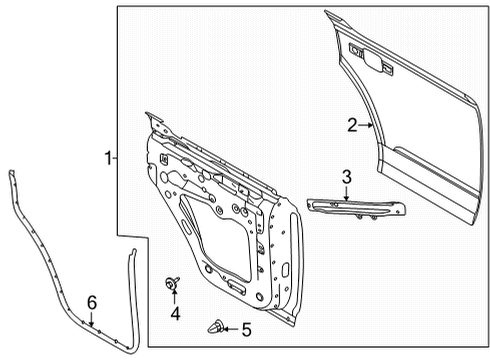 2021 Ford Bronco Door & Components Diagram 3