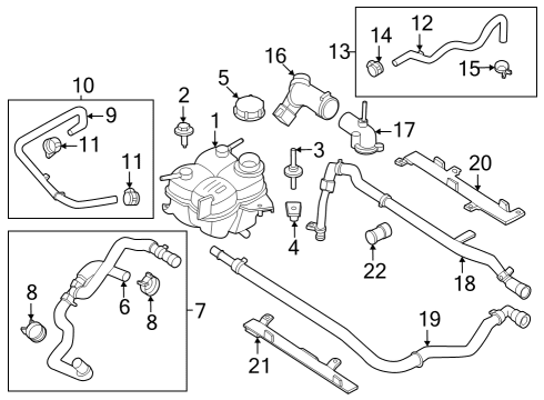 2024 Ford Mustang HOSE ASY Diagram for PR3Z-8C289-F