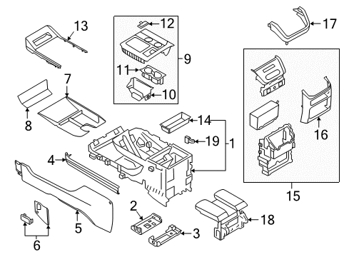 2022 Lincoln Navigator PANEL - INSTRUMENT Diagram for JL7Z-7804608-DH