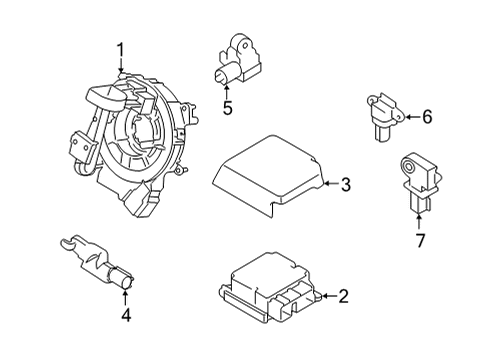 2023 Ford F-150 Air Bag Components Diagram 2