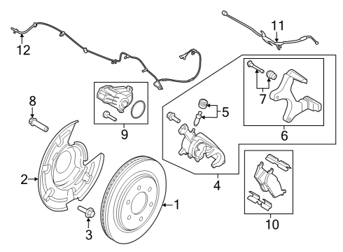 2023 Ford F-150 Lightning Rear Brakes Diagram