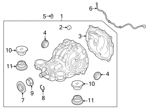 2020 Ford Police Interceptor Utility CIRCLIP - INNER Diagram for L1MZ-3B498-E