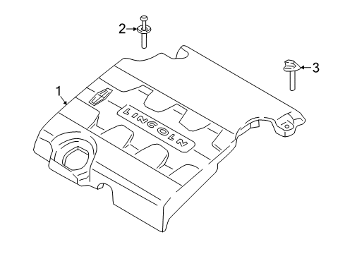 2020 Lincoln Continental Engine Appearance Cover Diagram 3