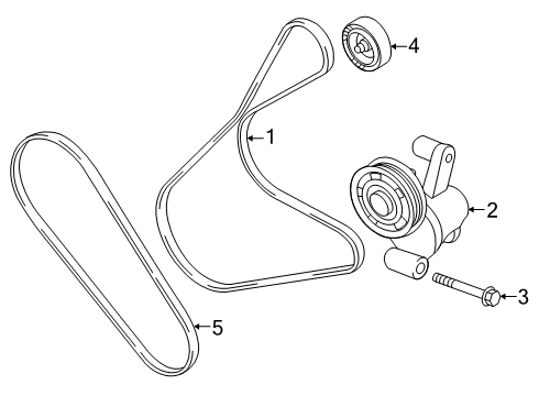 2020 Ford Transit Connect Belts & Pulleys Diagram 2