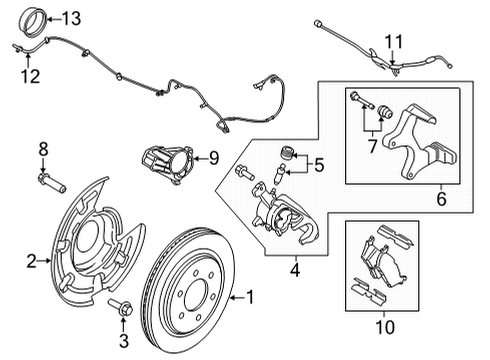 2022 Ford F-150 Rear Brakes Diagram 2