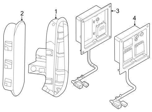 2022 Ford F-150 Lightning PANEL - HIGH VOLTAGE POWER SOC Diagram for NL3Z-19A464-B