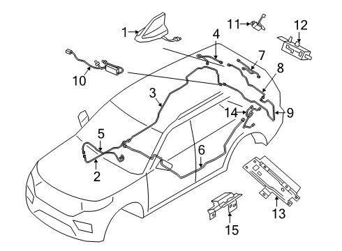 2020 Ford Police Interceptor Utility Antenna & Radio Diagram