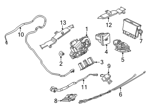 2023 Ford Mustang Mach-E LIFT ASY - GAS Diagram for LJ8Z-58406A10-B