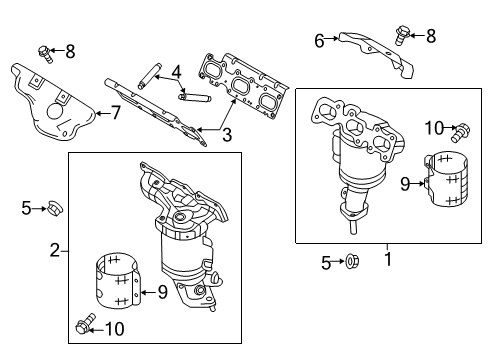 2019 Ford Police Interceptor Utility Exhaust Manifold Diagram 2