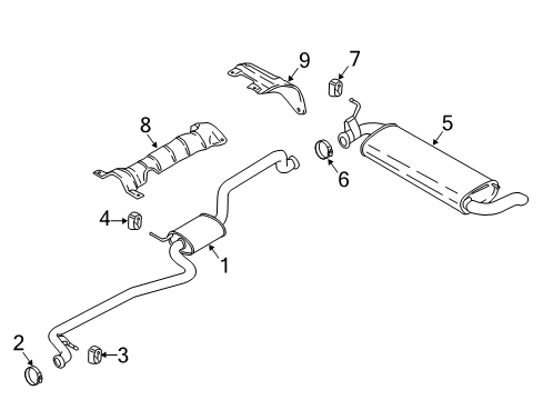 2020 Ford EcoSport Exhaust Components Diagram 2