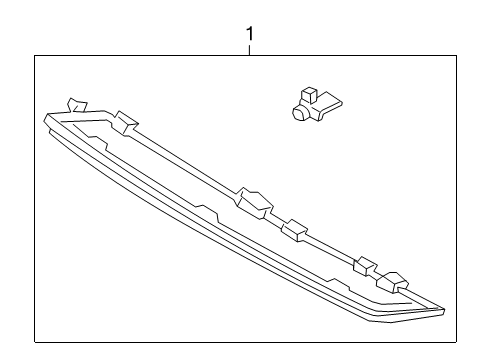 2023 Ford Escape High Mount Lamps Diagram