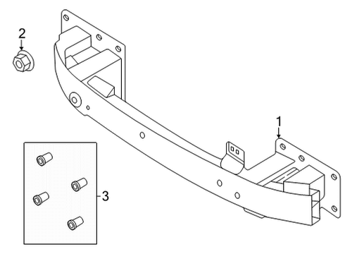 2021 Ford Mustang Mach-E Bumper & Components - Front Diagram 4