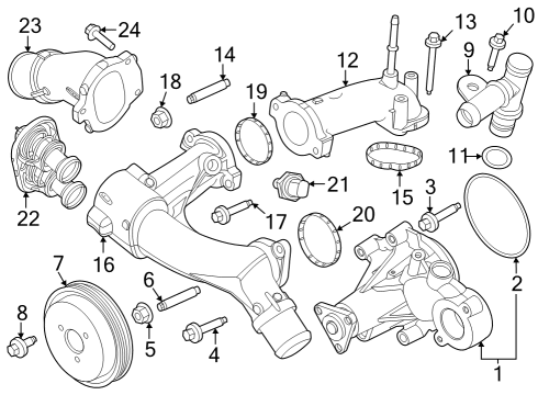 2023 Ford F-150 Water Pump Diagram 13