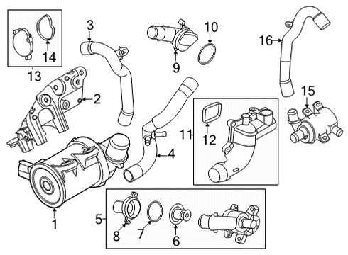 2023 Ford Maverick HOSE ASY Diagram for NZ6Z-8A577-B