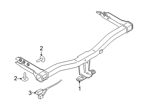 2020 Ford EcoSport Trailer Hitch Components Diagram