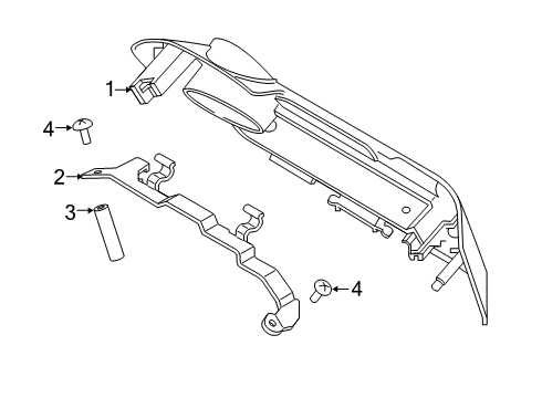 2020 Ford F-150 Engine Appearance Cover Diagram 2