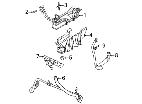 2020 Ford F-250 Super Duty TUBE ASY Diagram for LC3Z-7G071-A