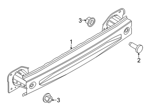 2022 Ford Mustang Mach-E Bumper & Components - Rear Diagram 2