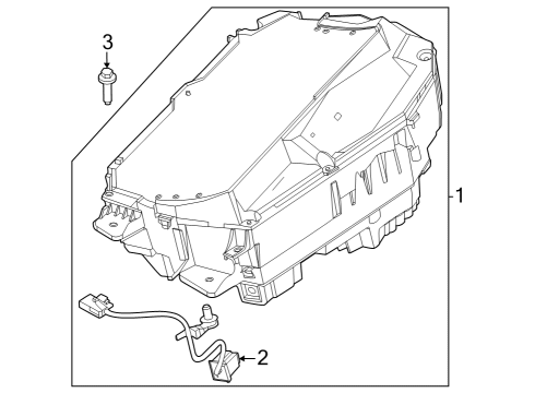 2023 Ford F-350 Super Duty Head-Up Display Components Diagram