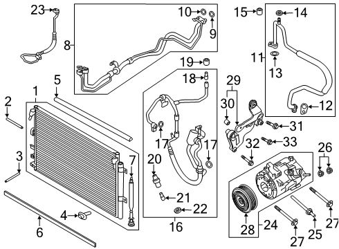 2023 Ford Edge TUBE ASY Diagram for K2GZ-19A834-H