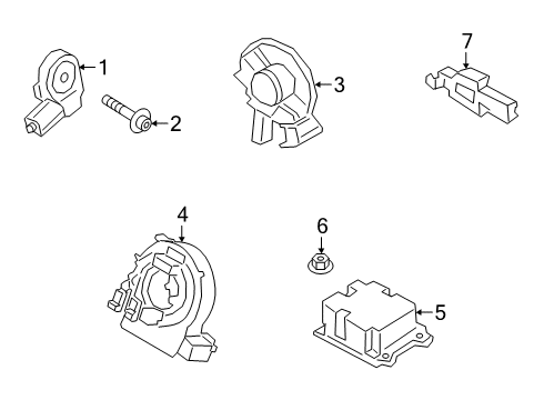 2023 Lincoln Corsair Air Bag Components Diagram 2