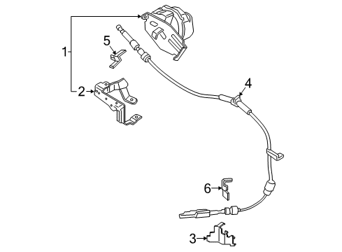 2020 Lincoln Continental Gear Shift Control - AT Diagram 1