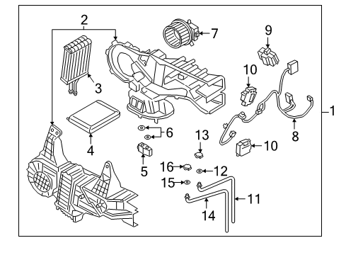 2020 Lincoln Navigator Auxiliary Heater & A/C Diagram