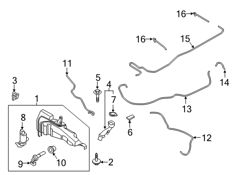 2023 Lincoln Corsair ARM ASY - WIPER Diagram for LJ7Z-17526-A